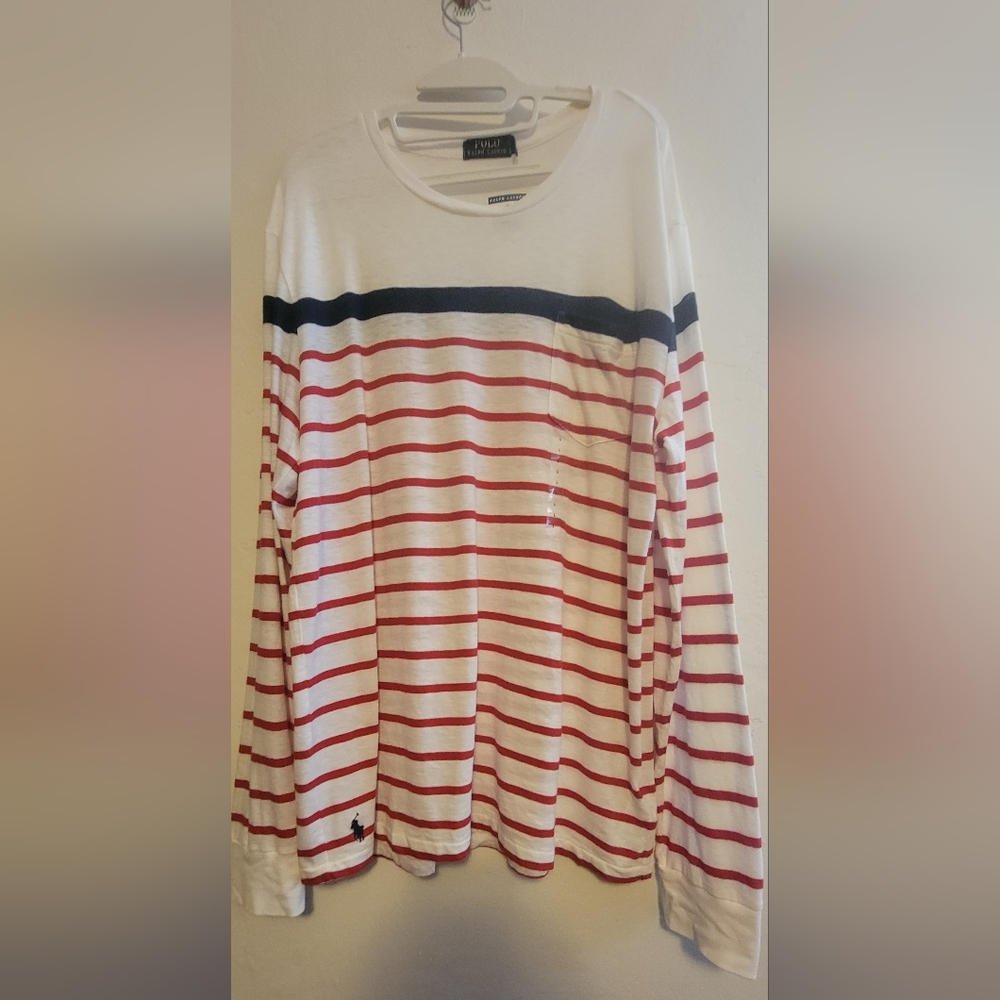 Ralph Lauren Striped Long Sleeve, Large